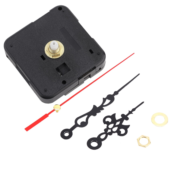 Svart gör-det-själv-mekanism Quartz Clock Movement Parts Repair Repair Tool Set Kit