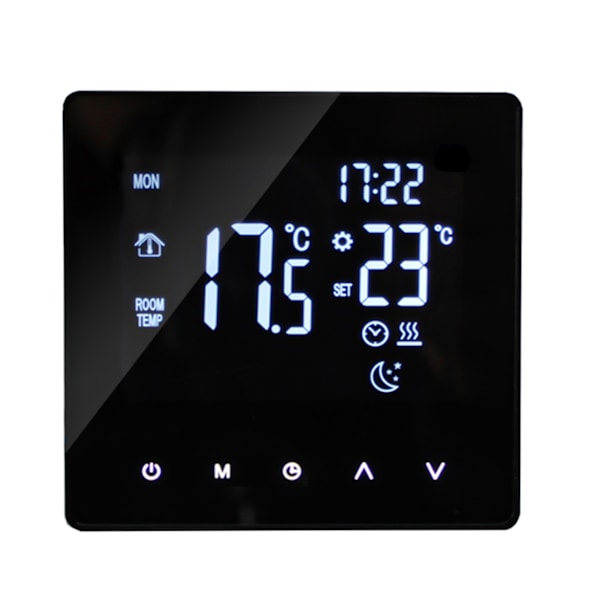 Smart Termostat Temperaturregulator för Vattenburen Värme LCD-Display Pekskärm Veckovis Programmerbara Termostater för Hemmakontor Skola Hotell