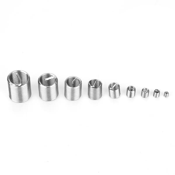 80 stk. M3-M14 Rustfrit Stål SS304 Spiralformede Gevindindsatser