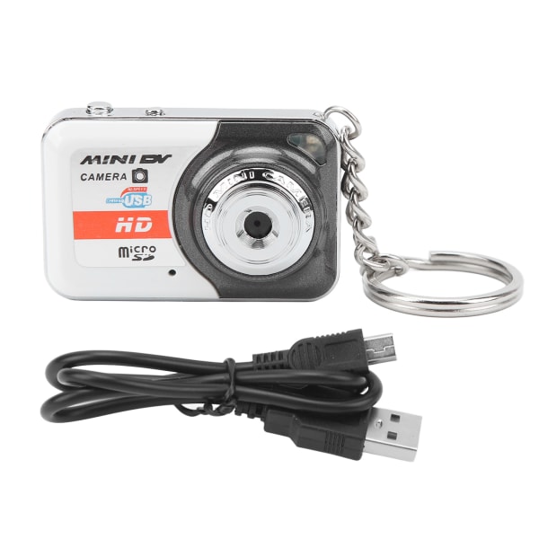 Mini tumkamera HD-video Ta bilder Utsökt personlighet Mode Mini DV-kamera Silvergrå