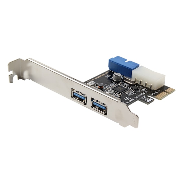 PCI-E til USB 3.0 Udvidelseskort 19-Pin Konverter Ekstern 2 Port USB 3.0 Dobbelt USB 3.0 interface Til PC Desktop
