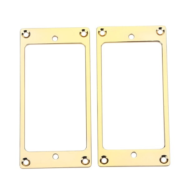 2 stk. Metall Humbucker Pickup Ramme Monteringsringer Reservedeler for Elektriske Gitarer (Gull)