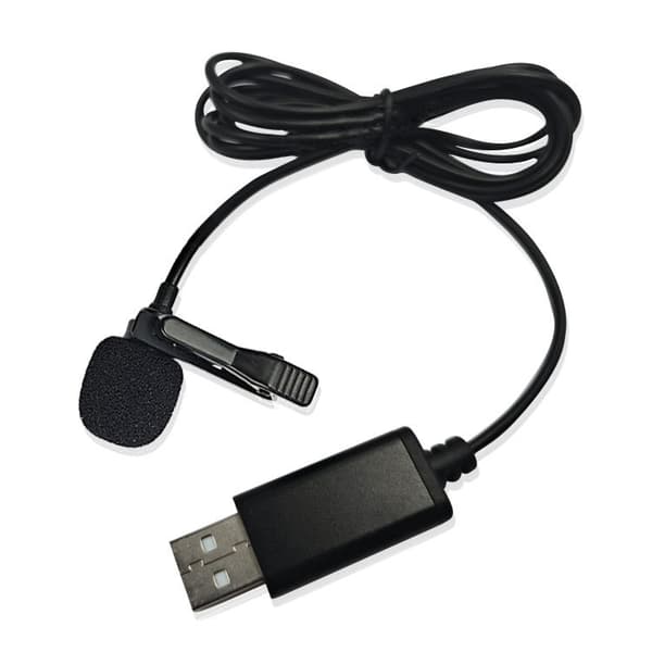 150 cm bærbar mini clip-on omni-directional stereo USB-mikrofon til PC-computer