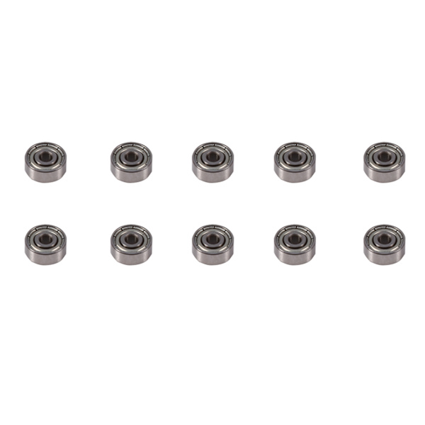10 st 3x10x4mm Kolstål Krom Stål Skärmade Metriska Tätningslager 623ZZ