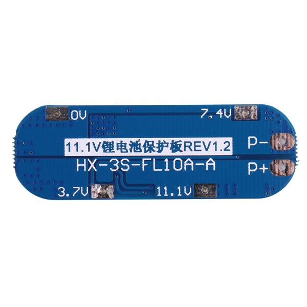 3-serie 11.1V 12V 12.6V Li-jon Litium 18650 Batteri Cell BMS PCB Skyddskort (#2)