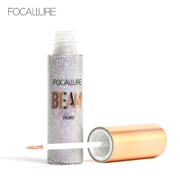 FOCALLURE Glitter Eyeliner Nestemäinen Kiiltävä Metallinen Eyeliner Nestemäinen Silmämeikki Nestemäinen #1