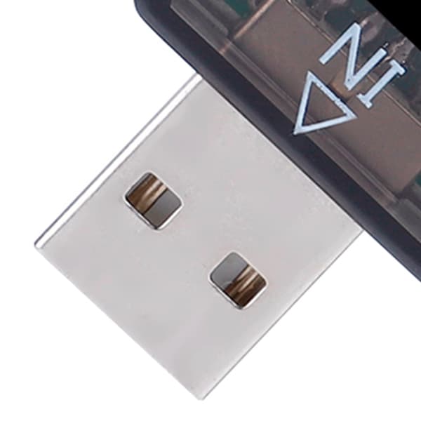 USB Farve LCD Voltmeter Amperemeter Strømmåler Multimeter Oplader USB Tester (Sort)
