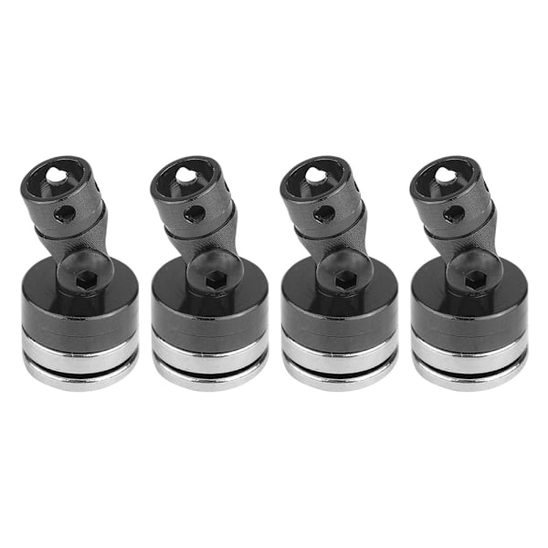 4 KPL Alumiiniset Magneettiset Huomaamattomat Piilotetut Korin Kiinnikkeet SCX10 4WD 1:10 RC-autoon, Musta