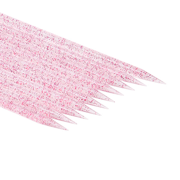 100 st Engångs Nagelbandsputtare Dubbelände Nagelband Manikyr Pedikyr Pinnar Purpurröd