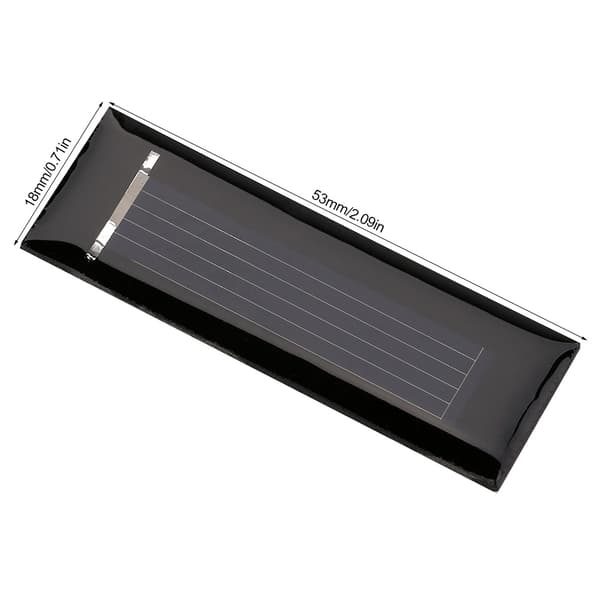 10 stk. 0,5V 100MA Mini Bærbart Polykrystallinsk Solpanel DIY Strømmodul Oplader 53*18MM