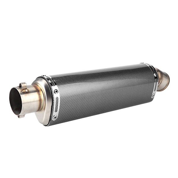 51mm/2in Universal Motorcykel Scooter Avgasrör Kolfibertextur Passar Yamaha R3 R6 R15