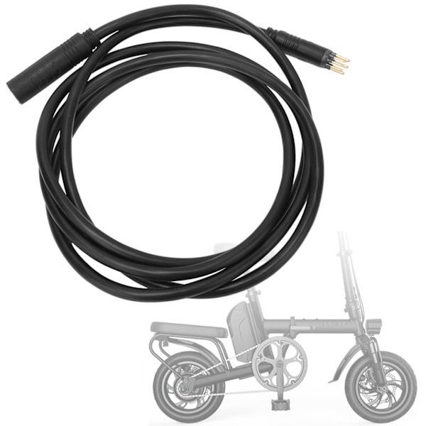 9-nastainen moottorin jatkojohto sähköpyörälle, naaras-urosjohto, sähköpyörän lisävaruste (1,5 * 1600 mm)