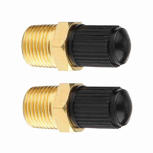 2 stk. 1/8\" NPT MPT messing luftkompressor tankfyldningsventil