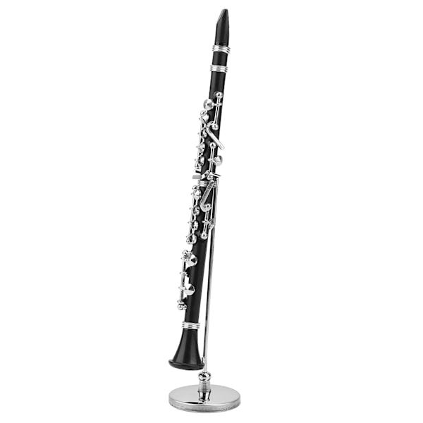 16 cm Mini Klarinet Model Musikinstrument Ornamenter Dekoration Display