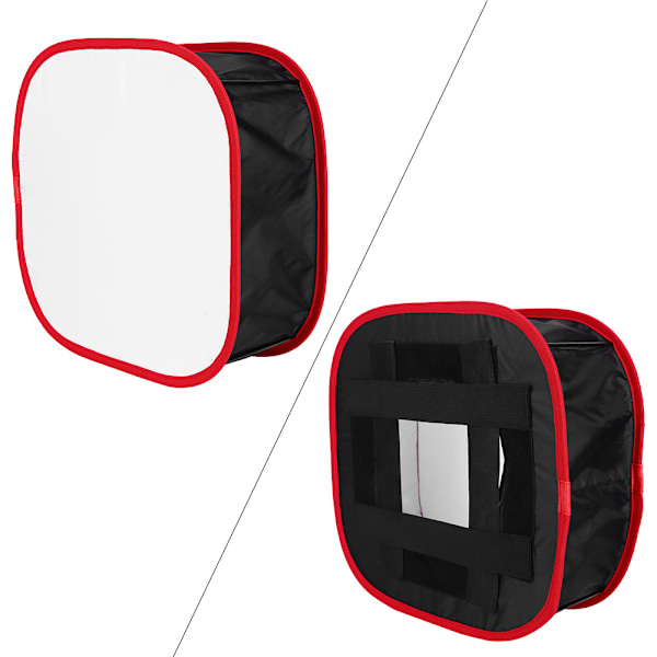 Sammenleggbar Fotografi Firkantet LED Videolys Diffusjon Diffuser Softbox Kit Tilbehør