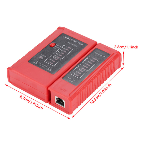 WZ-468 RJ45 og RJ11 Nettverkskabeltester Ethernet LAN Nettverk Testverktøy