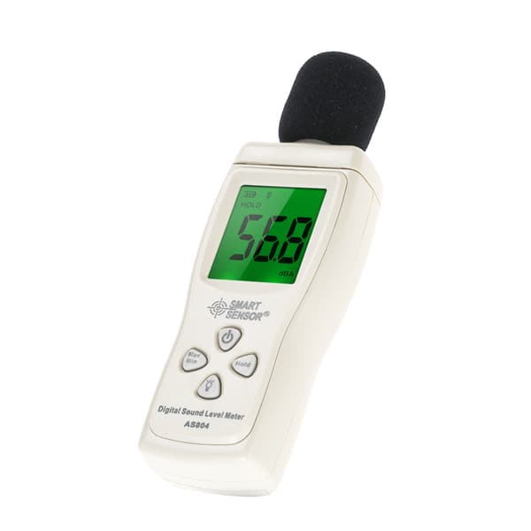 Mini støymåler 30dB til 130dBA LCD-bakgrunnsbelysning Bærbar digital lydnivåmåler for støymåling