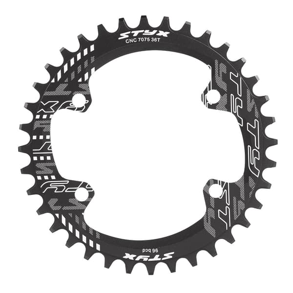 BCD 96MM Narrow Wide Kædering Enkelt Kæde Ring til M6000 M7000 M8000 (Sort 36T)