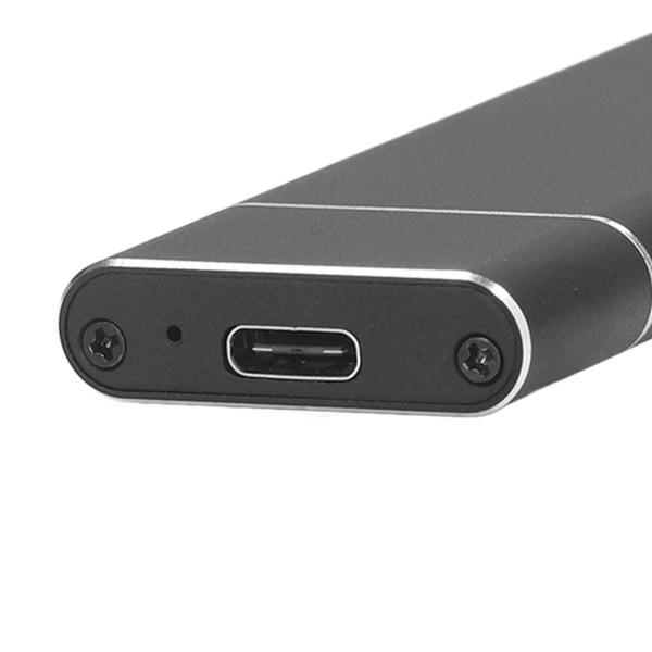 USB C SSD-hölje M.2 NGFF Hög Hastighetsöverföring USB3.0 5Gbps USB 3.1 10Gbps Typ C Metall SSD-hölje för Dator Svart