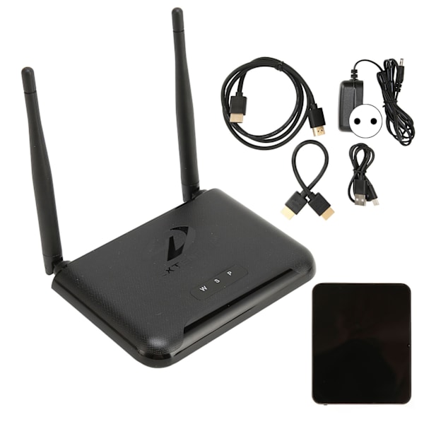 Langaton HD-jatke 4K 1080P HD Multimedia Interface Lähetin ja vastaanotin soittimille DVD-soittimille televisioille projektoreille 100‑240V EU-pistoke