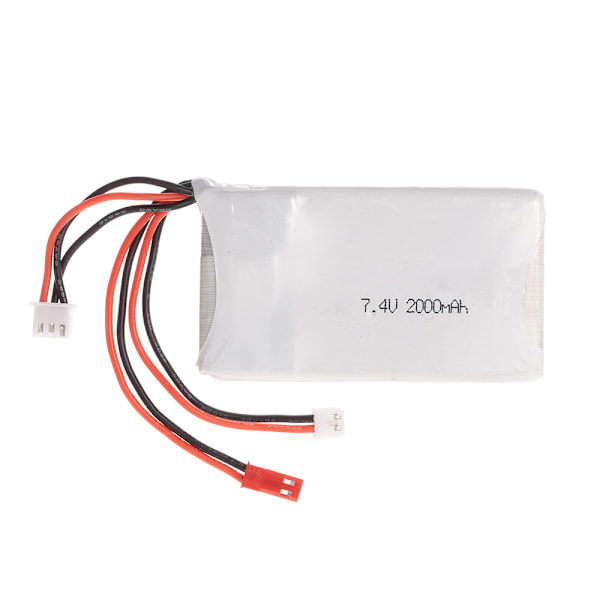 Lipo Batteri 2S 7.4V 2000mAh 8C Lipo Batteri til FrSky TARANIS Q X7 2.4G ACCST 16CH Fjernbetjening RC Sender