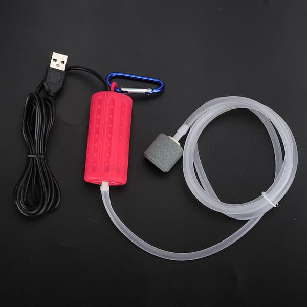 USB Laddning Öka Syrepump Tyst Arbetsutrustning för Akvarium USB-luftpump