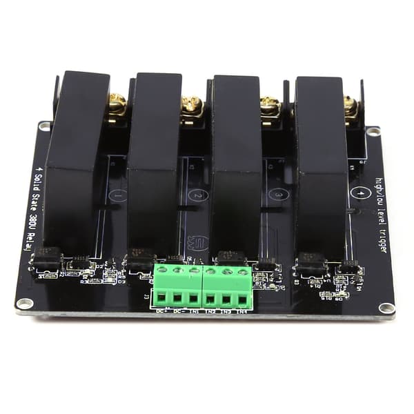 380V 8A 4-kanals Solid State Relé Modul Kort SSR Bryterkontroller