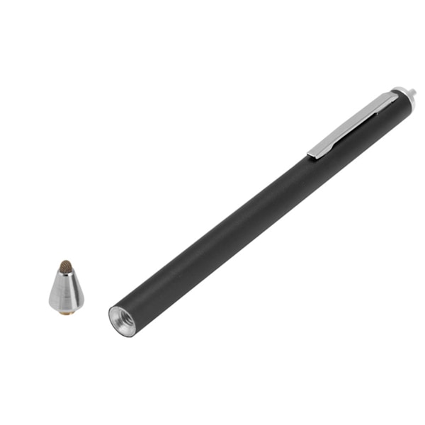Stof Hoved Stylus til Samsung Tab/LG/Huawei/Xiaomi Smartphones og Tablet til iPad 2018 (Sort)
