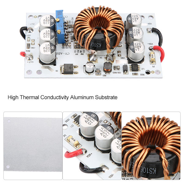 600W DC-DC Konstant Spænding Strøm Justerbar Step Up Strømforsyningsmodul LED Driver