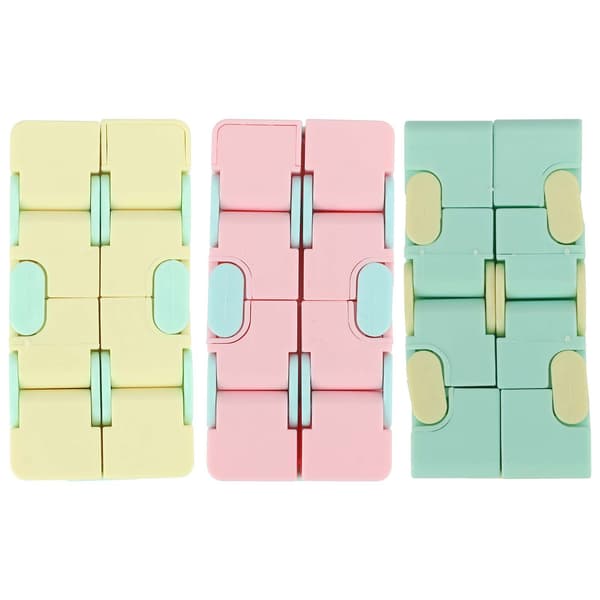 3 stk. Plastik Uendelig Terning Mat Dekompression Legetøj til Voksne Børn Kontor Husholdning Leg