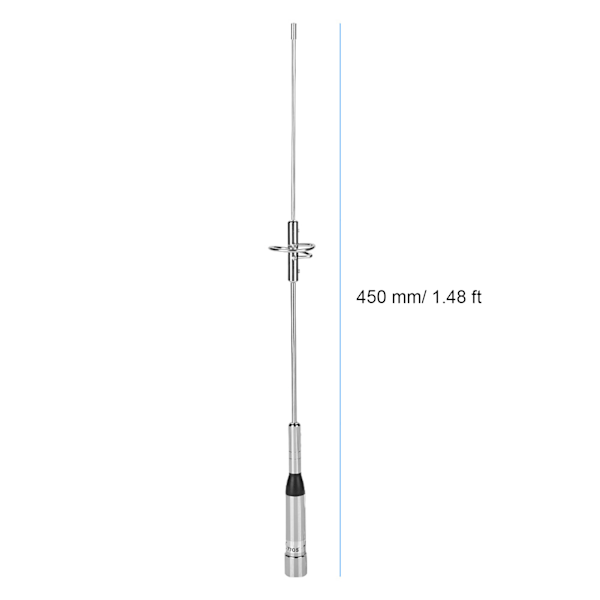 Høy Gain M-hode UHF/VHF Dual Band Bil Mobil Ham Radio Antenne PL259 Kontakt