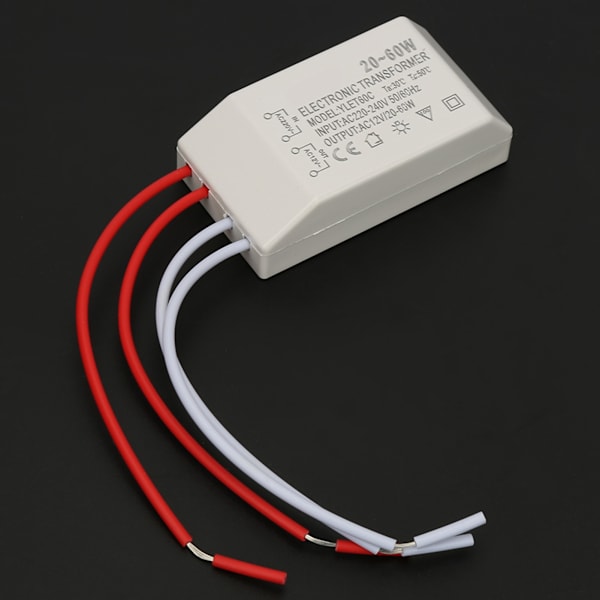 til AC 12V Elektronisk Transformer Spændingsomformer 20‑60W Smart Strømforsyningsdriver