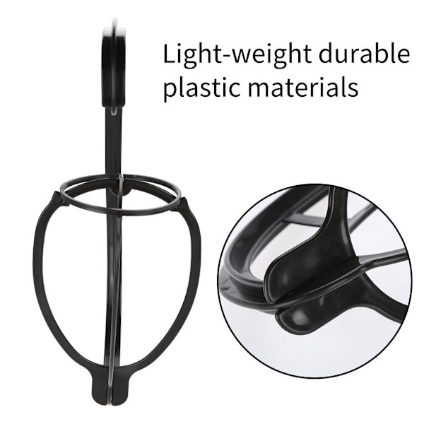 Profesjonell Plast Parykk Display Parykk Hår Hatt Stativ Hårholder Dummy Hode
