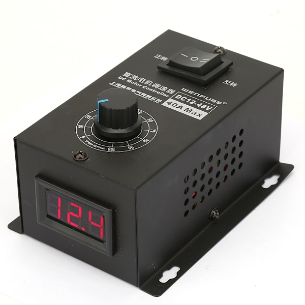 DC 12V~48V 40A Borstmotorregulator Hastighetskontrollmodul Elektrisk Styrenhet