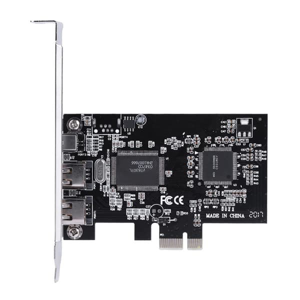 PCI-E PCI Express FireWire 1394a IEEE 1394 Controller Card med Firewire-kabel