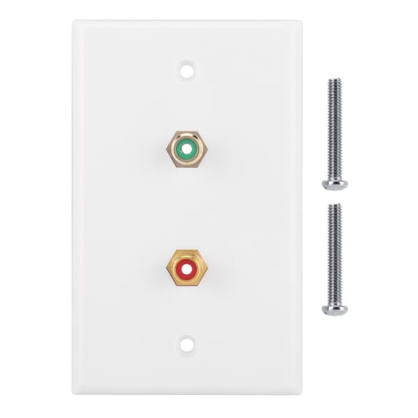 Multifunktionel 2 RCA-interface vægplade panel til kontorbygning US standard