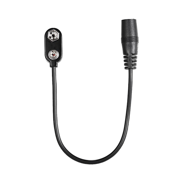9V Batteriklämma Omvandlare Snap Kontakt 2.1mm * 5.5mm Hona Plugg för Gitarr Effekt One Spot Strömförsörjning