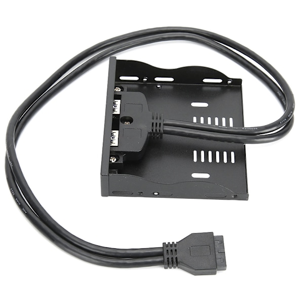 USB3.0 Diskett Frontpanel 3.5'' Diskettbrønn 19 Pin til 2 Grensesnitt USB3.0 HUB