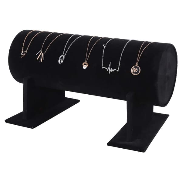 Svart Hårbøyle Organizer Stativ Holder Rack Hår Smykker Display Tilbehør