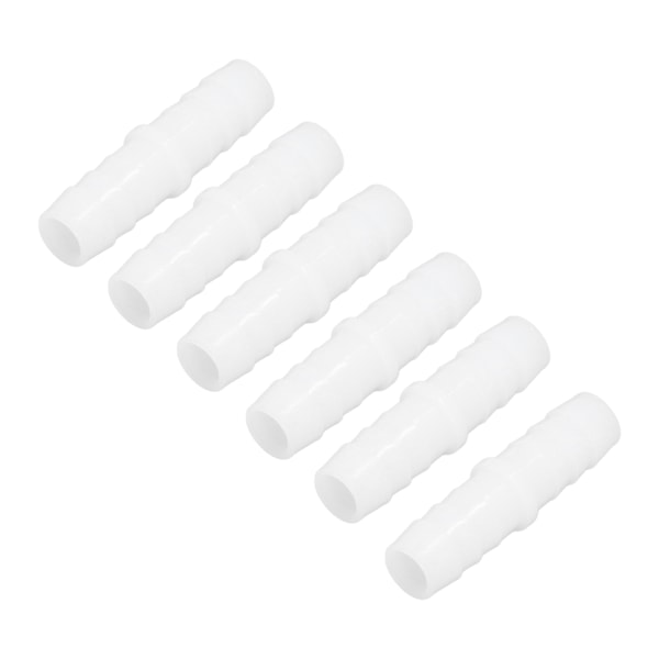 10 st. Plast slangnippel Koppling Rakt Lika Barb Splicer Mender Joint Union Adapter 14-14mm