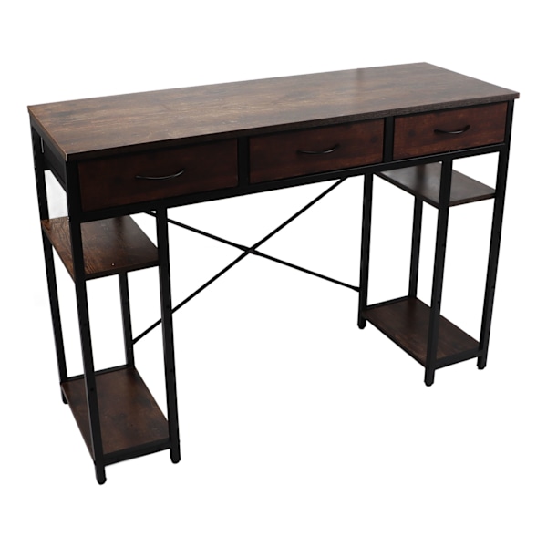 Datamaskinbord Retro Stil Praktisk Skuff Allsidig Solid Struktur Kontor Datamaskinbord Gaming Studie Skrivebord for Hjem Soverom