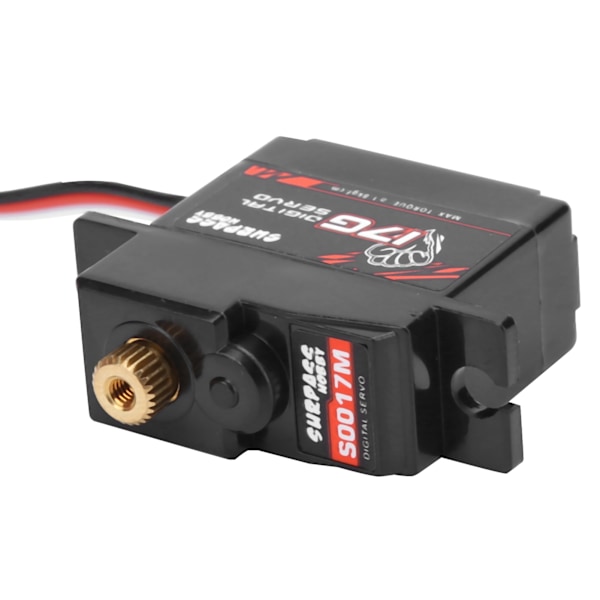 S0017M 17g Metallivaihteinen digitaalinen servo, sopii 1/18 RC-nopeusautoon ja kiinteäsiipiseen lentokoneeseen