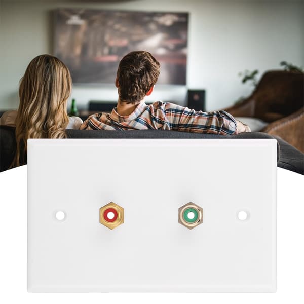 Multifunktionel 2 RCA-interface vægplade panel til kontorbygning US standard