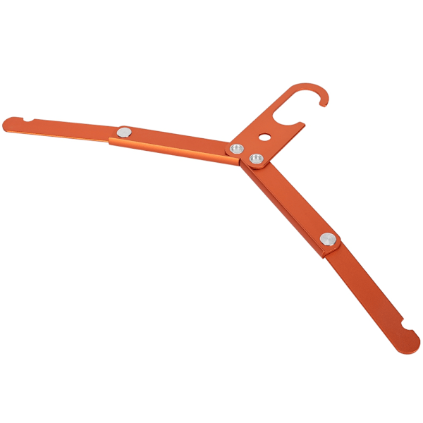 Fällbar multifunktionell utomhushängare i aluminiumlegering, halkfri, portabel torkställning (Orange)