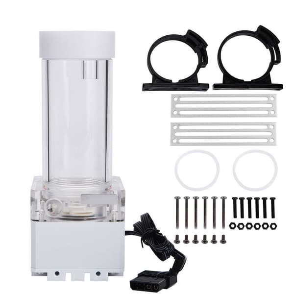 800L/H Datorpump 4 Meter Pumphöjd Snabb Värmeavledning Datorvattenpump ‑ 17 cm Vit