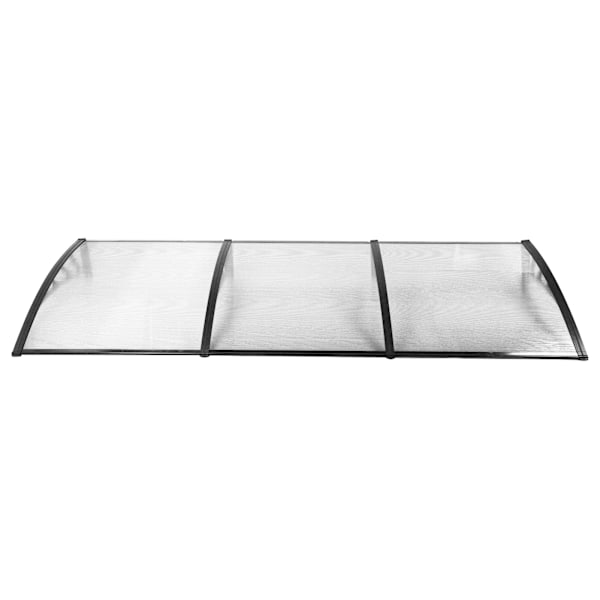 Fönsterdörr Markis Tak Transparent Balkong Exteriör Solskydd Vindtät Tyst med Plast Stålfäste 100cm Förlängning 300CM Mot Vägg
