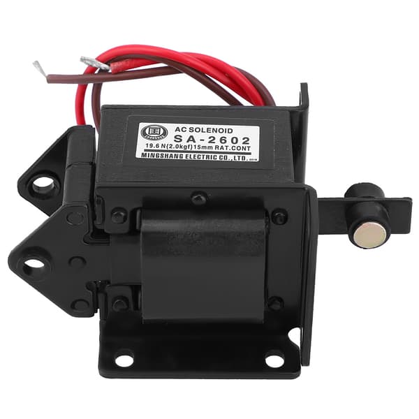 SA-2602 AC Push Pull Elektromagnet Solenoid Elektromagnet 220VAC 19.6N 15mm Slaglängd