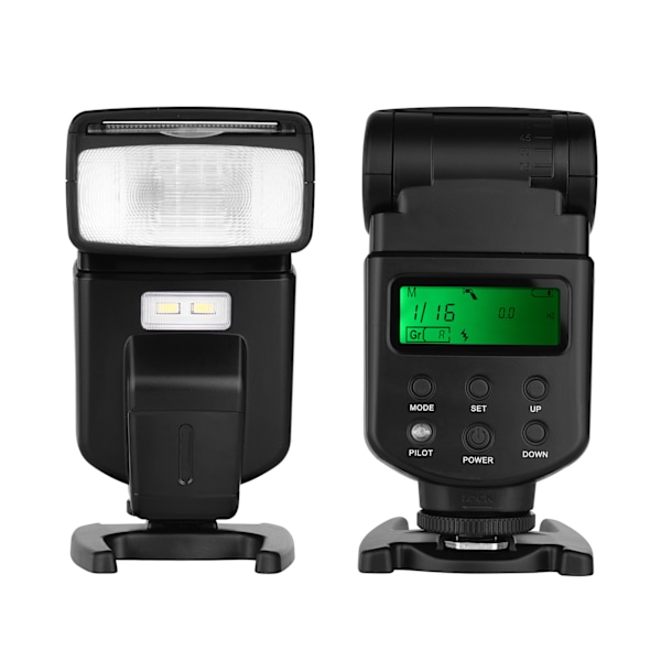Andoer Universal Blits Speedlite GN40 Justerbar LED Fylllys On-camera Blits Med Brakett Erstatning for Canon Nikon Olympus Pentax DSLR Kameraer