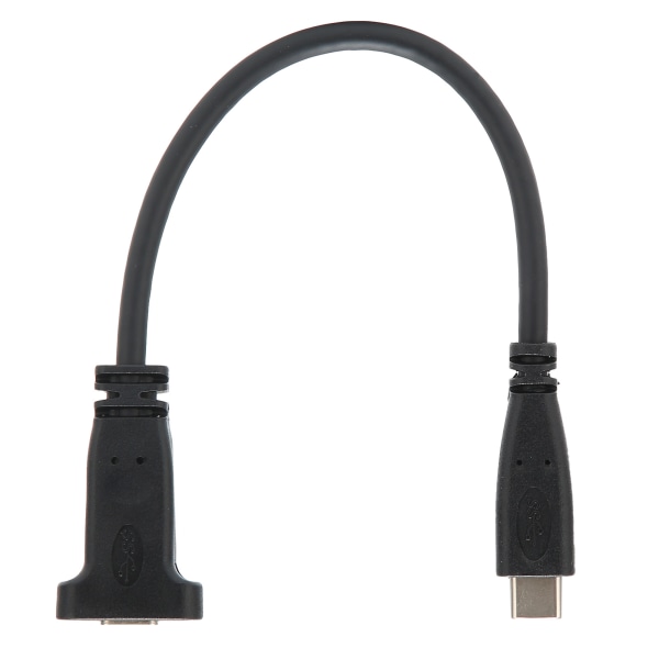 USBC USB3.1 TypeC hane till hona Adapterkabel för förlängningskabel med metallpanelmonteringsskruv