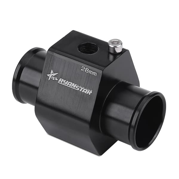 Bil Vattentemp Temperatur Kopplingsrör Slang Sensor Mätare Adapter 28mm